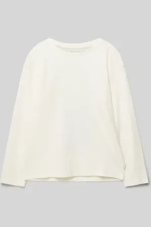 TOM TAILOR Bluzka z długim rękawem o kroju oversized z czystej bawełny z nadrukiem