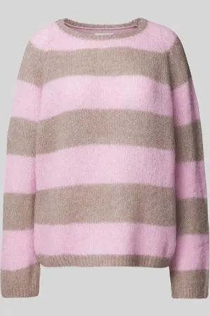 Fynch-Hatton Sweter z dzianiny z prążkowanymi wykończeniami