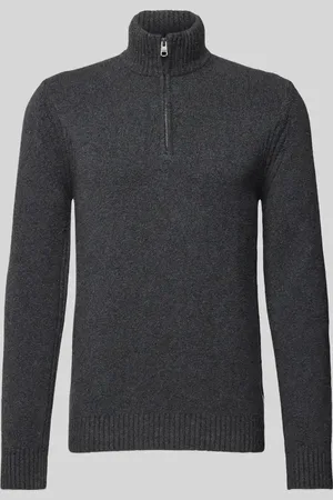 Cinque Sweter z dzianiny z kołnierzem model ‘CILUCA’