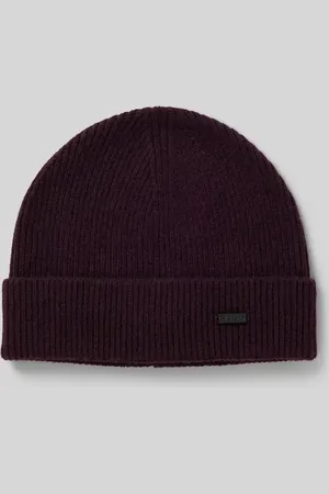 HUGO BOSS Czapka beanie z detalem z logo model ‘Xamiro’