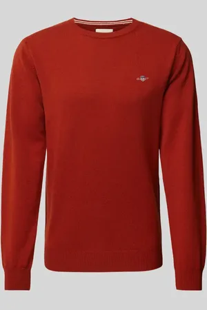 GANT Sweter z dzianiny z wełny z okrągłym dekoltem