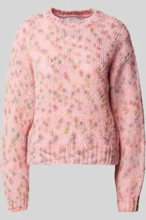 Rich & Royal Sweter z dzianiny z okrągłym dekoltem