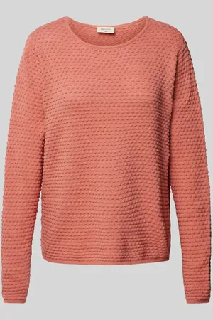 Freequent Sweter z dzianiny z prążkowanymi wykończeniami model ‘Dodo’