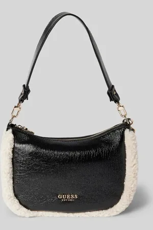 Guess Torba hobo z obszyciem ze sztucznego futra model ‘DAVIKA’