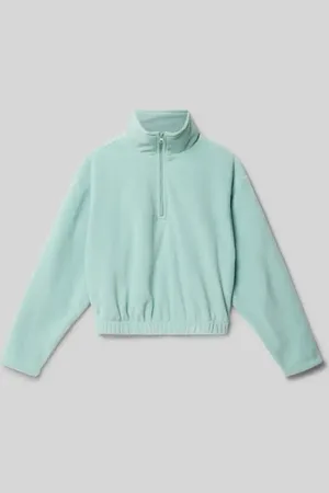 TOM TAILOR Bluza krótka z kołnierzem z polaru
