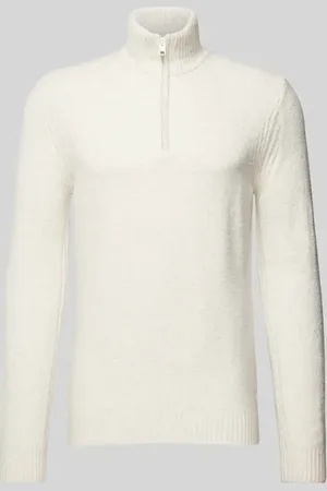 Cinque Sweter z dzianiny z kołnierzem model ‘CILUCA’