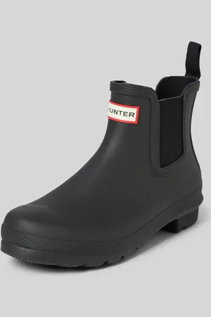 Hunter Buty chelsea z naszywką z logo