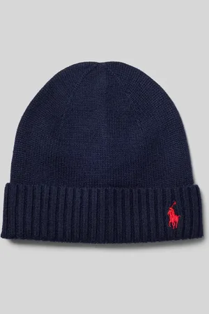 Ralph Lauren Czapka beanie z wełny z wyhaftowanym logo