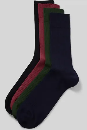 DillySocks Skarpety z fakturowanym wzorem w zestawie 4 szt. model ‘Ribbed Dark’