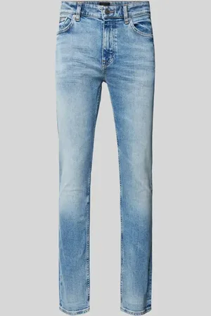 HUGO BOSS Jeansy o kroju slim fit z efektem znoszenia model ‘DELAWARE’