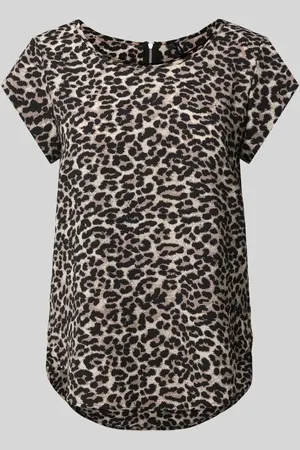 ONLY T-shirt o kroju regular fit z przedłużonym tyłem model ‘VIC’