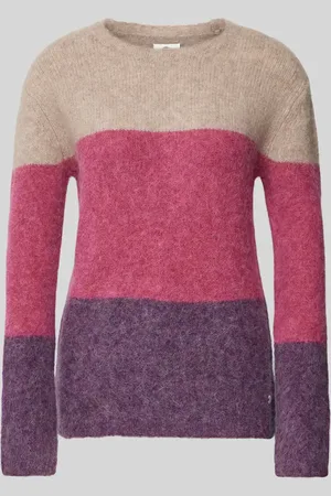 Fynch-Hatton Sweter z dzianiny z okrągłym dekoltem