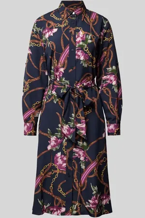 Ralph Lauren Sukienka midi z wiązanym paskiem model ‘KARALYNN’