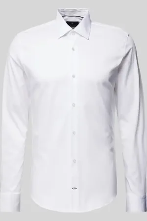 JOOP! Koszula biznesowa o kroju slim fit z kołnierzykiem typu kent model ‘Pit’