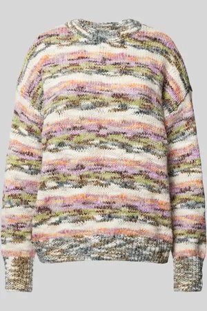 Jake*s Sweter z dzianiny z prążkowanymi wykończeniami