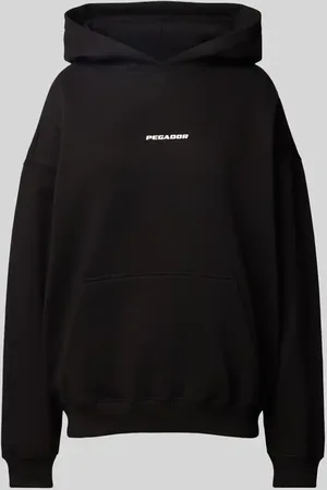 Pegador Bluza o kroju oversized z kapturem i wyhaftowanym logo model ‘CLARITA’