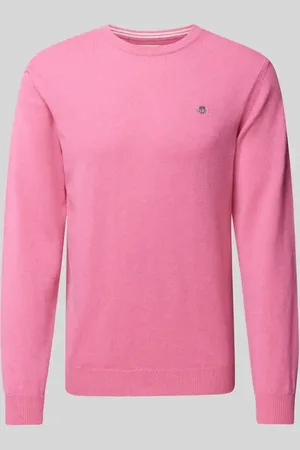 GANT Sweter z dzianiny z wełny z okrągłym dekoltem
