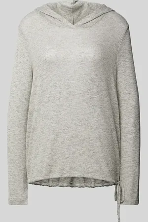 TOM TAILOR Bluza z kapturem o luźnym kroju z muliny