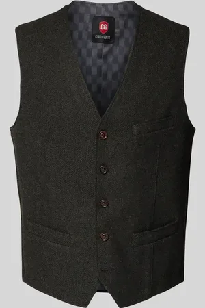 Club of Gents Kamizelka z kieszeniami z wypustką model ‘Morley’