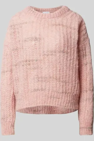 Rich & Royal Sweter z dzianiny z okrągłym dekoltem