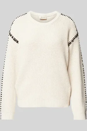 Freequent Sweter z dzianiny z ozdobnym szwem
