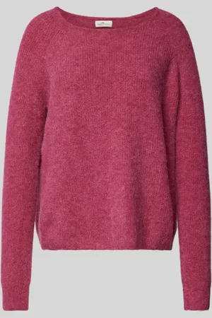 Fynch-Hatton Sweter z dzianiny z prążkowanymi wykończeniami