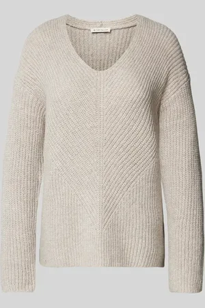TOM TAILOR Sweter z dekoltem w serek