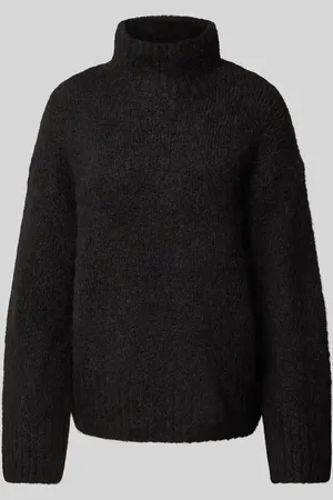 SELECTED Sweter z dzianiny ze stójką model ‘GABELLA’