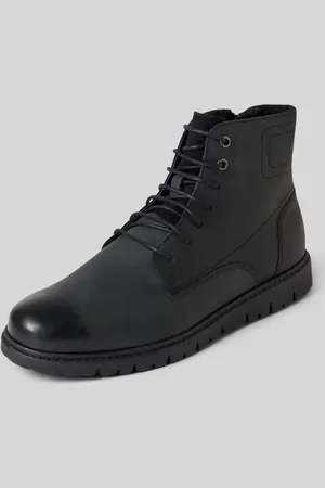 Geox Buty skórzane z ozdobnymi szwami model ‘GHIACCIAIOD’