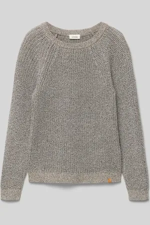 Lil Atelier Sweter z dzianiny z prążkowanymi wykończeniami model ‘NORO’