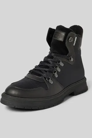 Tommy Hilfiger Buty sznurowane ze skóry z naszywką z logo