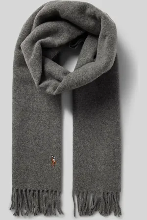 Ralph Lauren Szal wełniany z wyhaftowanym logo