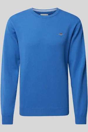 GANT Sweter z dzianiny z wełny z okrągłym dekoltem