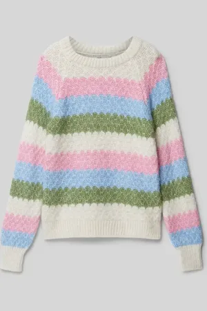 ONLY Sweter z dzianiny o kroju regular fit z prążkowanymi wykończeniami model ‘CHOLE’