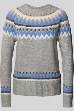 Freequent Sweter z dzianiny z prążkowanymi wykończeniami model ‘MAYFAIR’