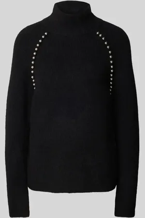 Mos Mosh Sweter wełniany z ozdobnymi guzikami model ‘Zora’