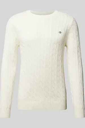 GANT Sweter z dzianiny z wyhaftowanym logo