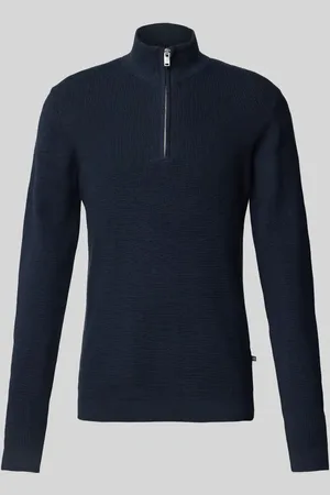 Matinique Sweter z dzianiny ze stójką model ‘lagoon’