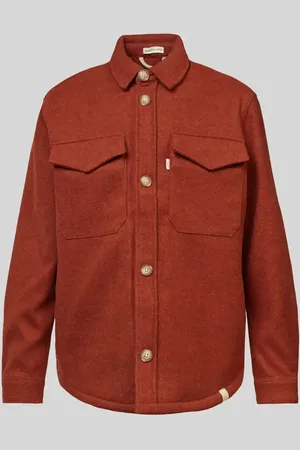 Colours & Sons Kurtka koszulowa o kroju regular fit z kieszeniami na piersi