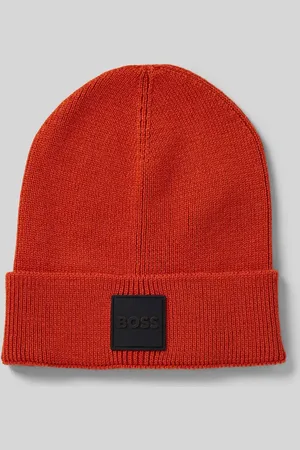 HUGO BOSS Czapka beanie z detalem z logo model ‘Foxxy’