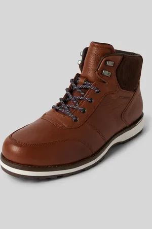 Tommy Hilfiger Buty skórzane z detalami z logo