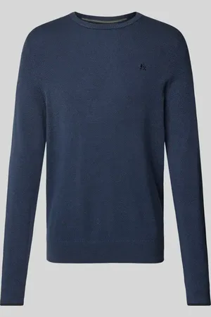 Lerros Sweter z dzianiny z prążkowanymi wykończeniami