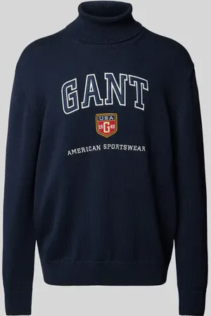 GANT Sweter z dzianiny z wyhaftowanym logo