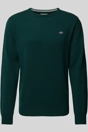 GANT Sweter z dzianiny z wełny z okrągłym dekoltem