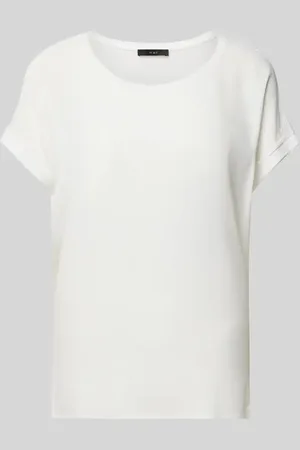 Oui T-shirt z wiskozy z bocznymi rozcięciami model ‘AYANO’