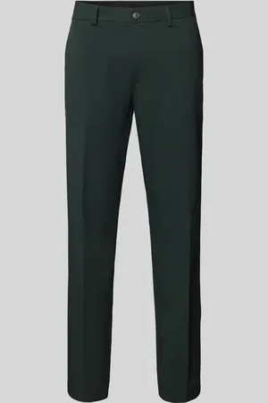 SELECTED Spodnie do garnituru o kroju slim fit z zapięciem na guzik i zamek błyskawiczny