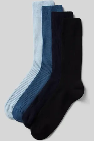DillySocks Skarpety z fakturowanym wzorem w zestawie 3 szt. model ‘Ribbed Just Blue’
