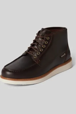 Timberland Buty sznurowane ze skóry z detalem z logo model ‘NEWMARKET’