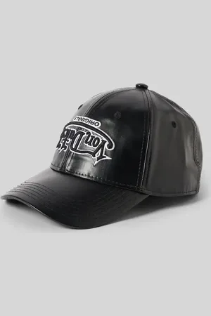 Von Dutch Czapka z daszkiem z imitacji skóry model ‘DETROID’