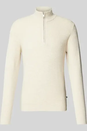 Matinique Sweter z dzianiny ze stójką model ‘lagoon’